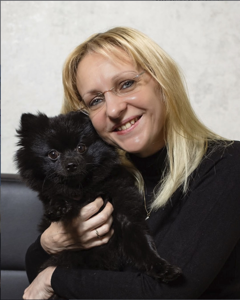 Anna Borowka mit Hund